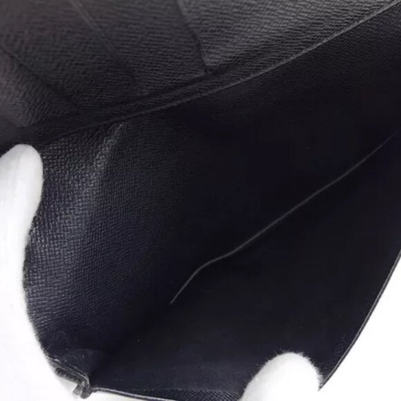 LOUIS VUITTON Bifold Billfold Epi Noir Epi Leather Authentic Used - Picture 9 of 9